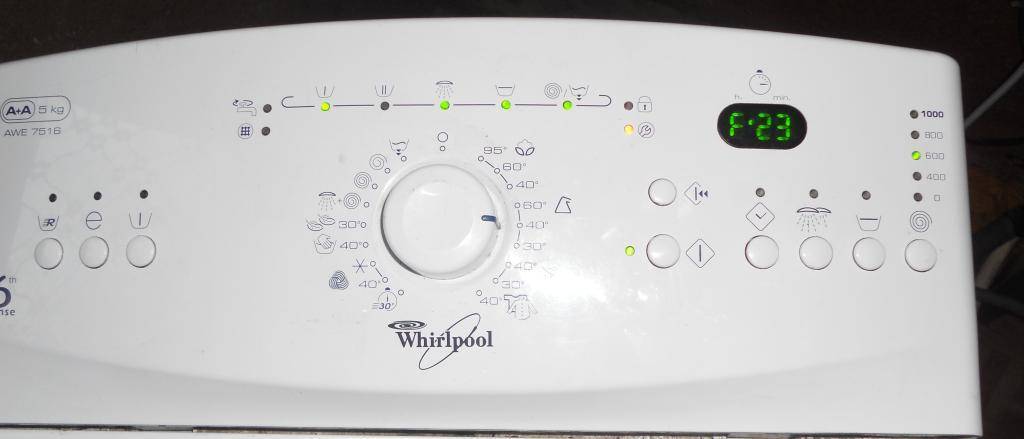 Неисправности стиральной машины Whirlpool