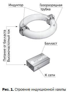 Особенности использования индукционных ламп: устройство - 1posvetu.ru