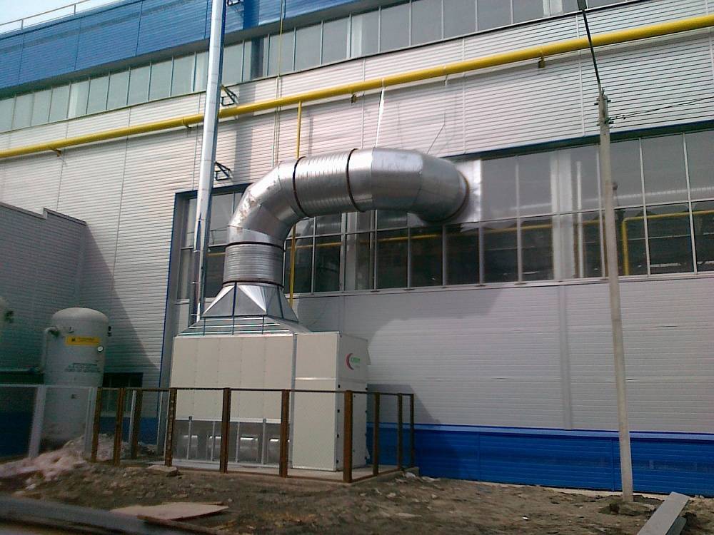 Газовое воздушное отопление производственных помещений