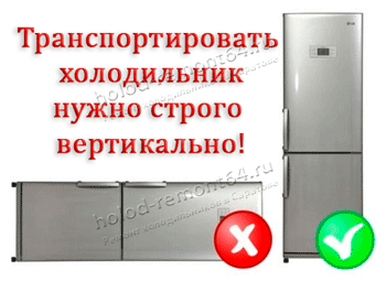 Как правильно перевозить холодильник, можно ли транспортировать его лёжа на боку?