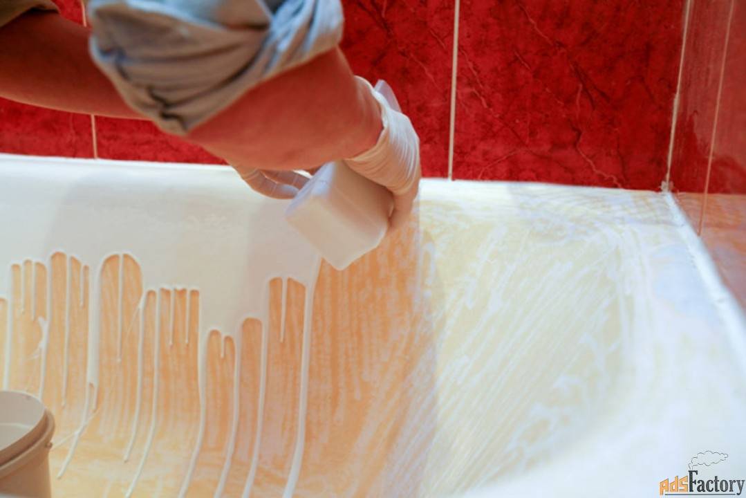 Восстановление ванны акрилом: обезжиривание поверхности и подготовка смеси