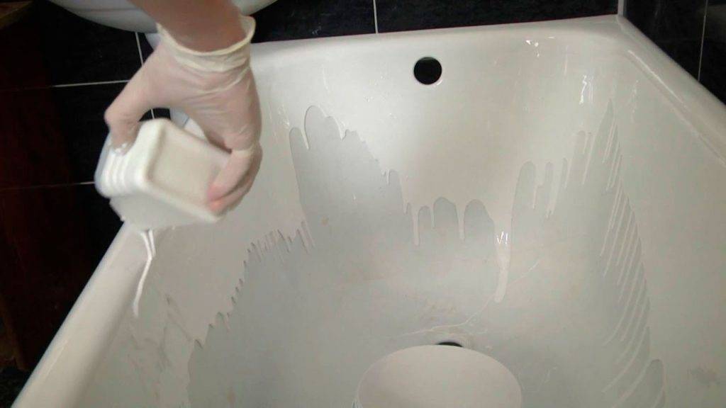 Этапы ремонта способом наливного покрытия: реставрация ванны жидким акрилом