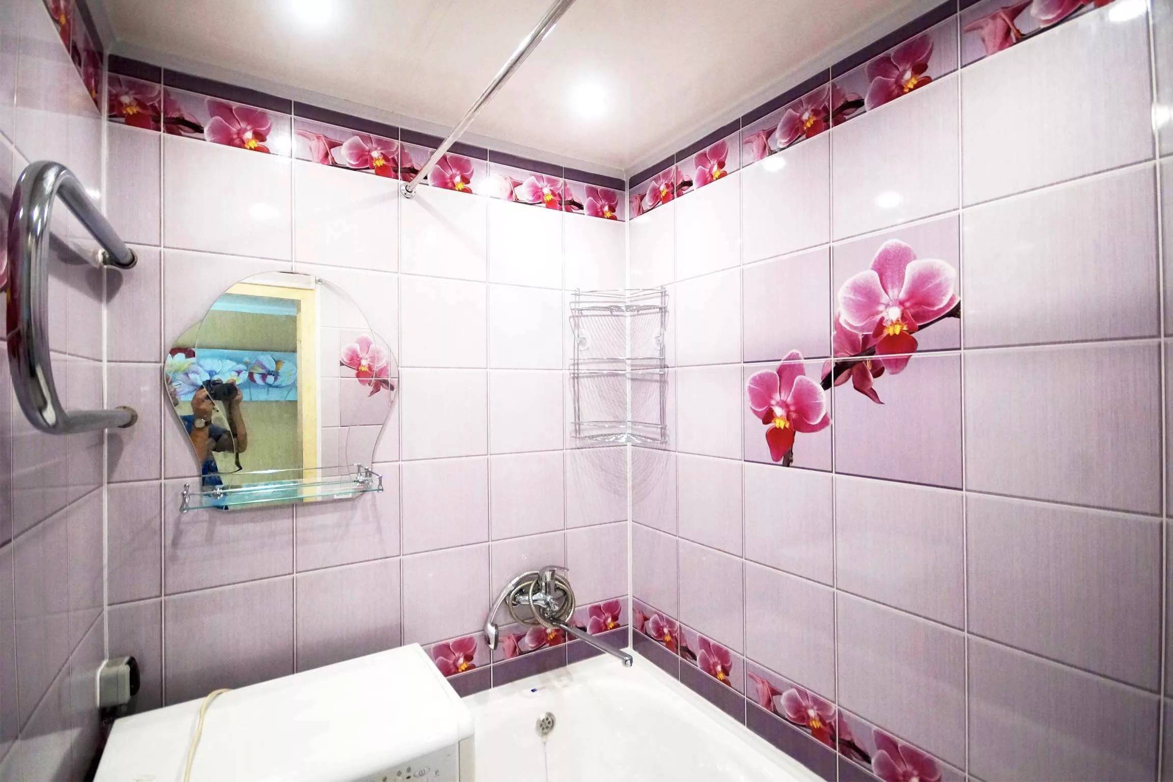 Отделка ванной комнаты пластиковыми панелями: фото и советы