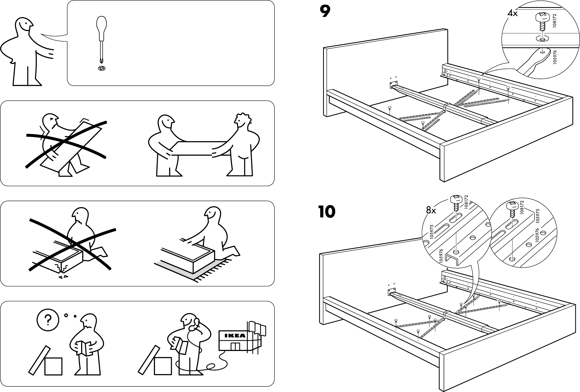 Ничего сложного! Инструкции и схемы для самостоятельной сборки кроватей ИКЕА