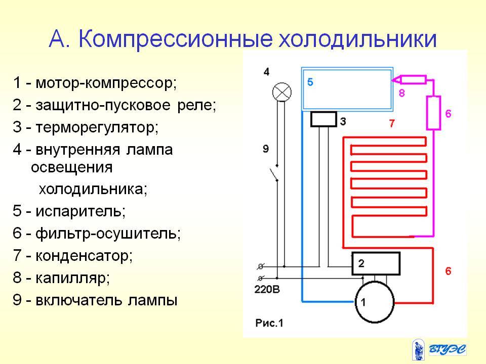 Электрическая схема холодильника: устройство и принцип работы бытовых холодильников | отделка в доме