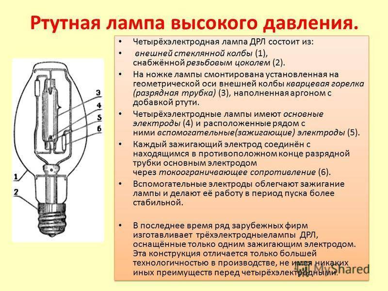 Газоразрядные лампы: типы, устройство и принцип работы