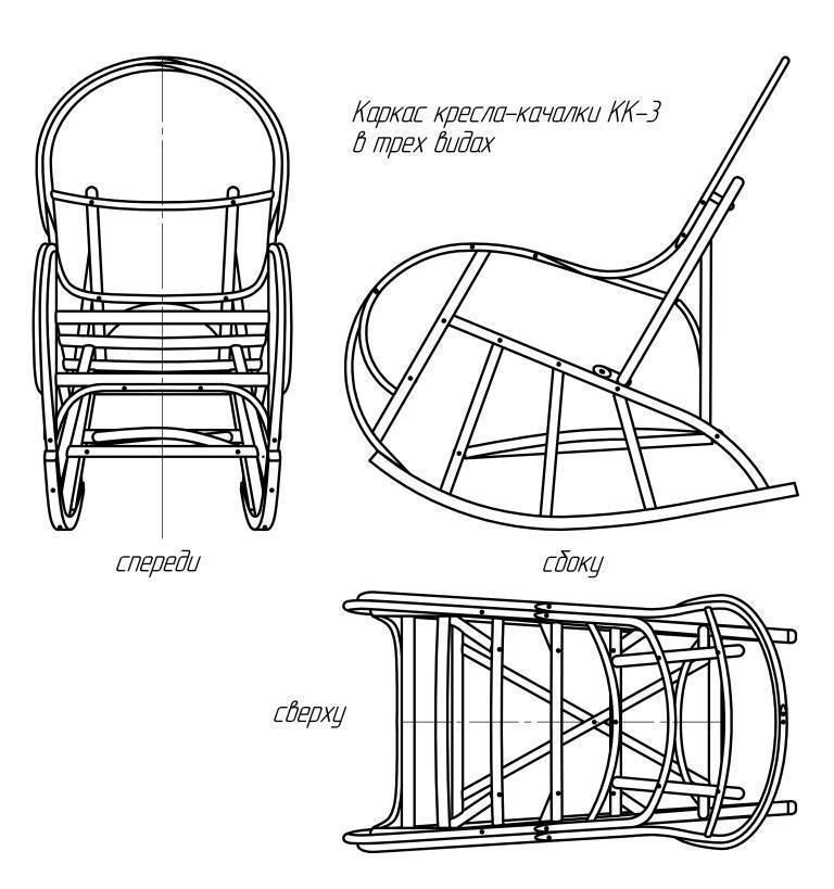 Кресло качалка своими руками из дерева: фото, чертежи и ход работы | онлайн-журнал о ремонте и дизайне