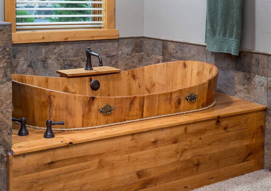 Деревянная ванна своими руками - как сделать и фото ванн