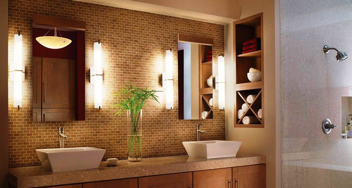 Какие светильники лучше для ванной комнаты? люстры, бра, встраиваемые и другие.