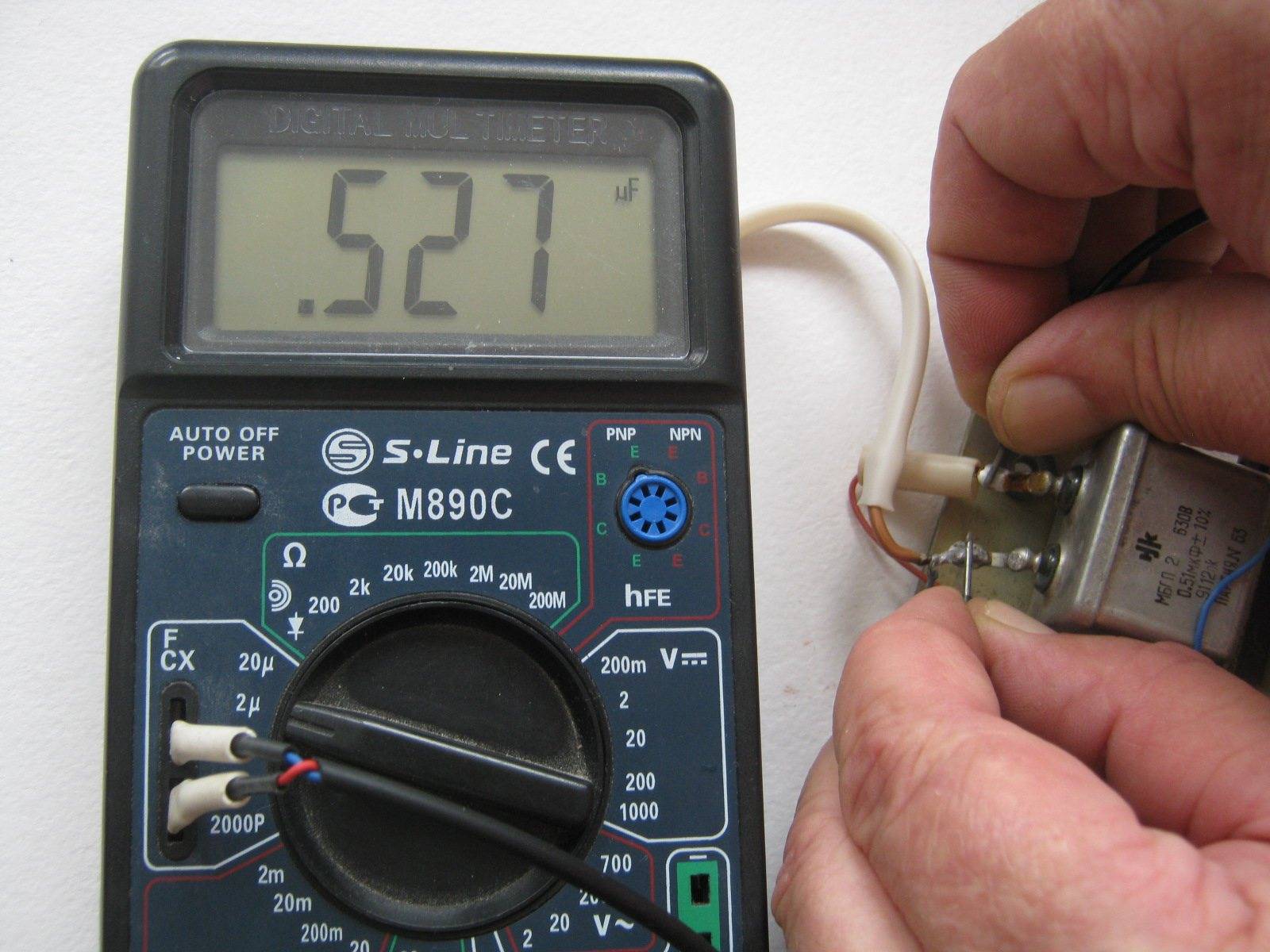 Как проверить конденсатор мультиметром: простые способы