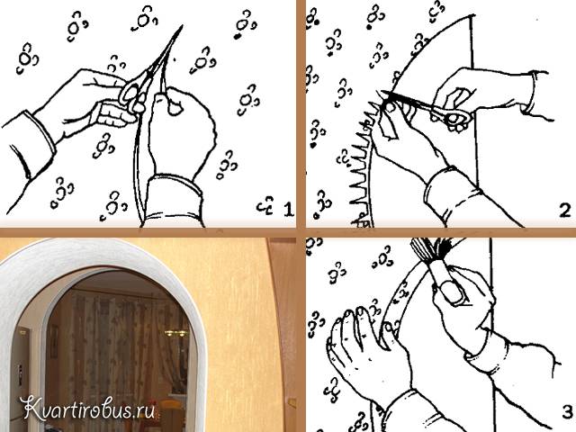 Как арку обклеить обоями и фотообоями правильно: видео-инструкция по отделке своими руками, фото — sibear.ru