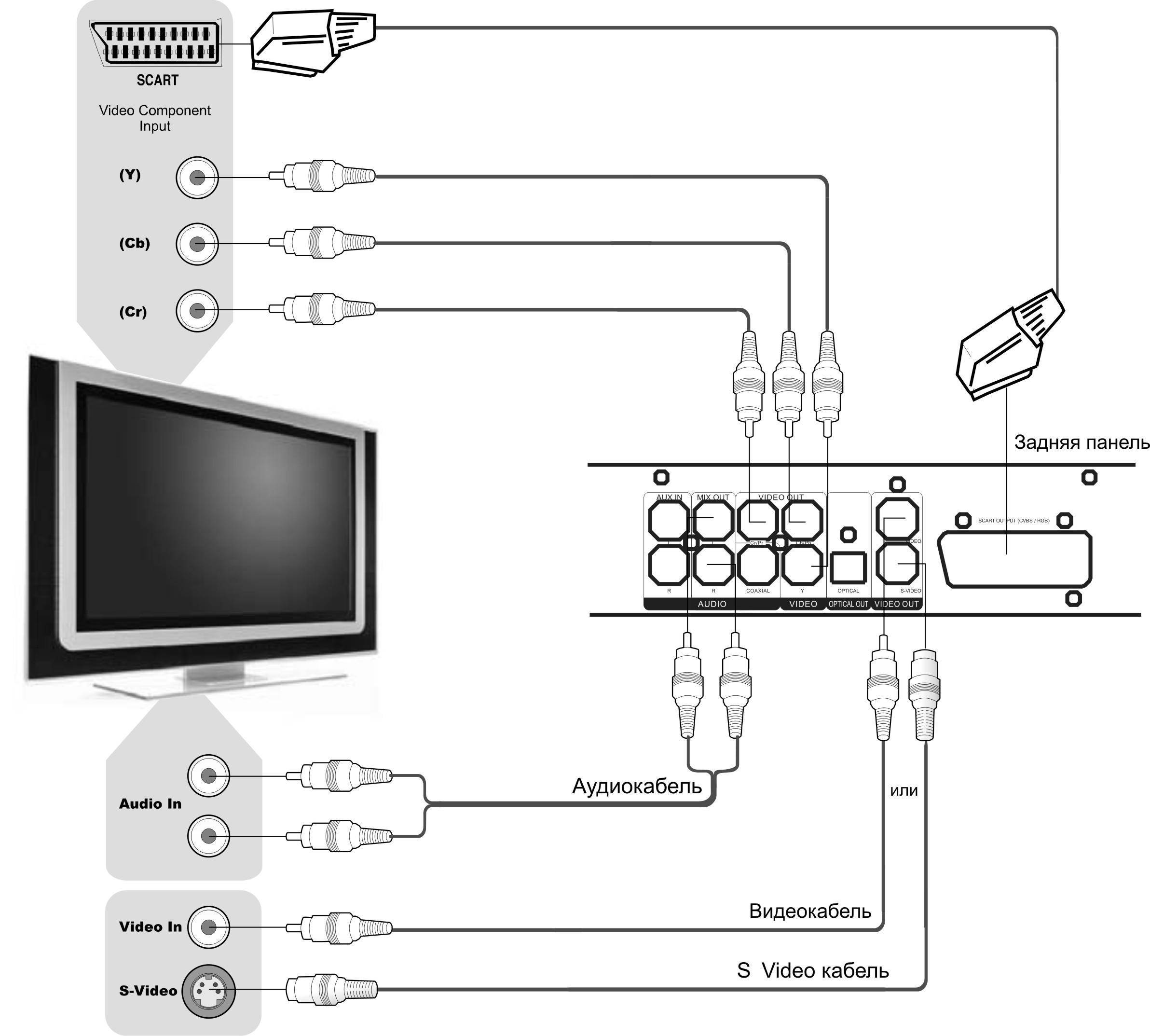 Как подключить колонки к телевизору: виды акустики, входов и разъёмов