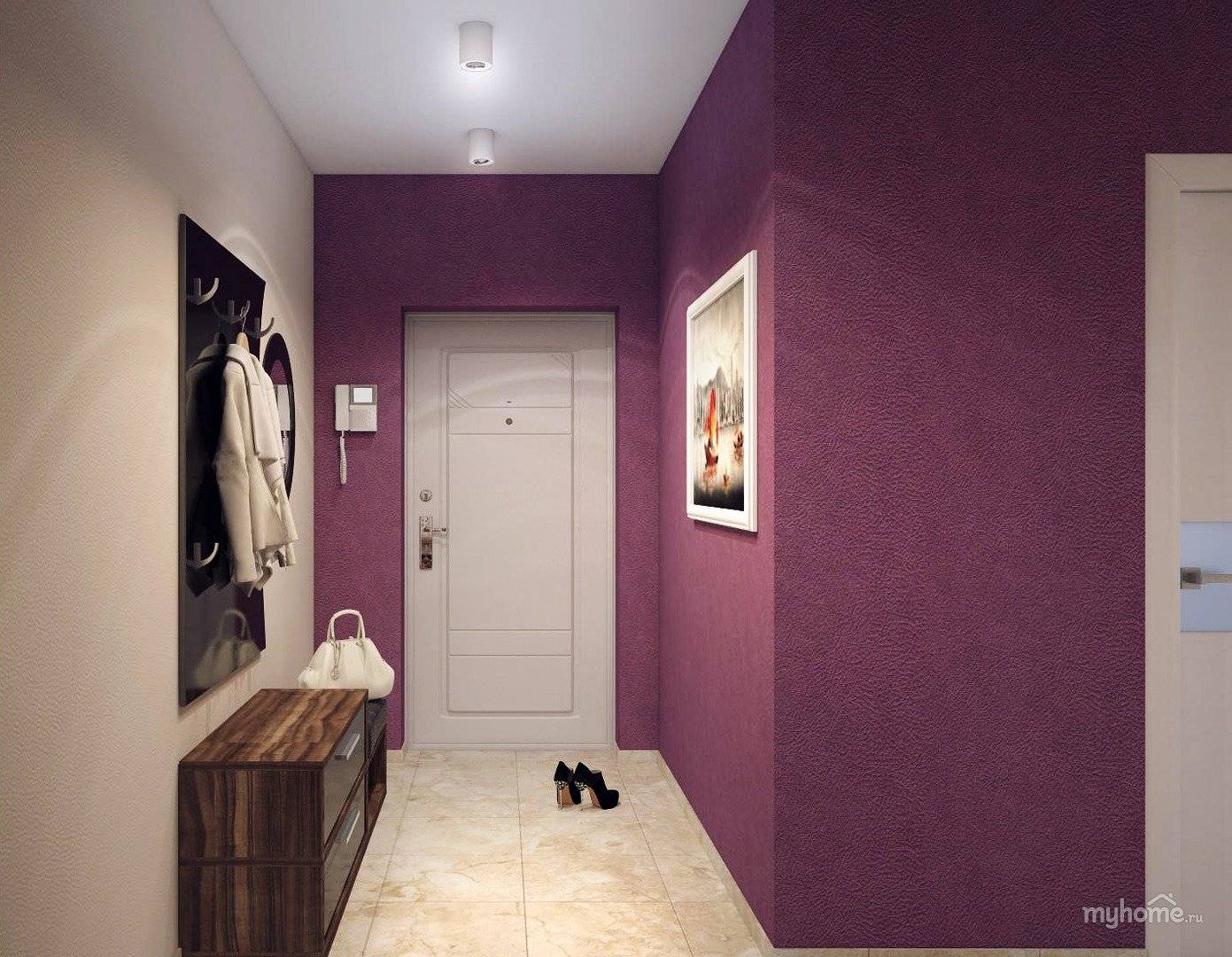 Дизайн и покраска прихожей: фото коридора, какой цвет стен в квартире, варианты двух красок для дома