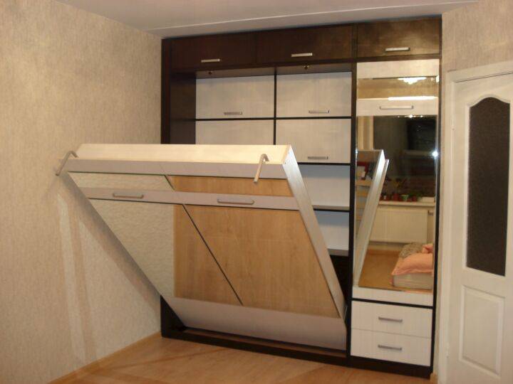 Чертежи шкафа-кровати для сборки своими руками из лдсп | мебель своими руками
