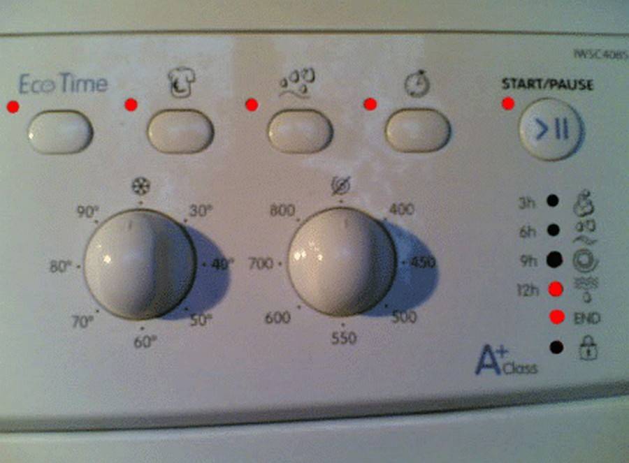 Ошибки стиральных машин индезит