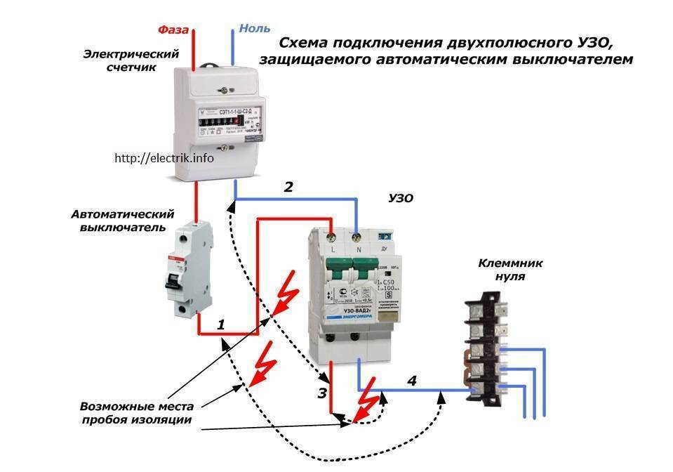 Схема подключения автоматов - tokzamer.ru