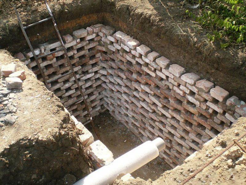 Глубина выгребной ямы в частном доме для канализации и туалета на даче: чертежи, размеры, оптимальные диаметр
