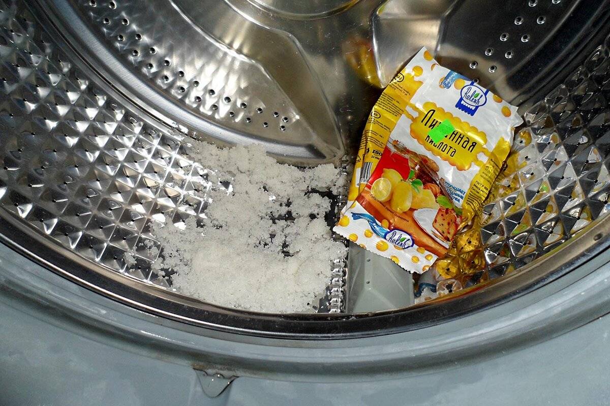 Как почистить стиральную машину лимонной кислотой?