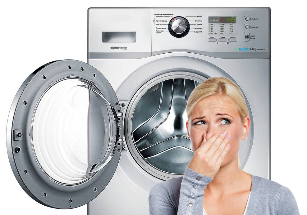 Неприятный запах в стиральной машине: как избавиться, профилактика, обзор средств - samvsestroy.ru