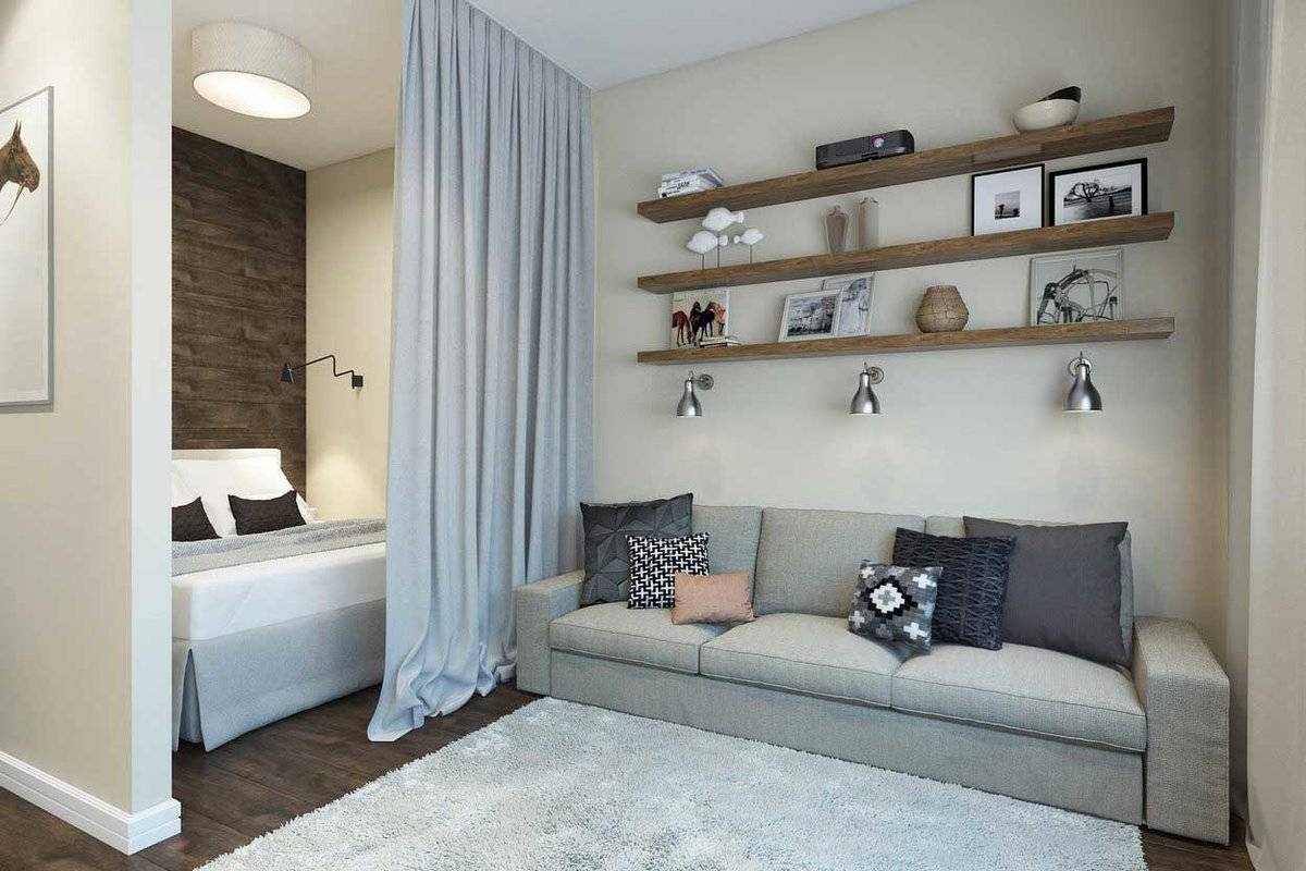 Как отделить кровать в комнате: фото вариантов для разграничения зон шторами и перегородками от дивана и не только в квартире, гостиной, студии