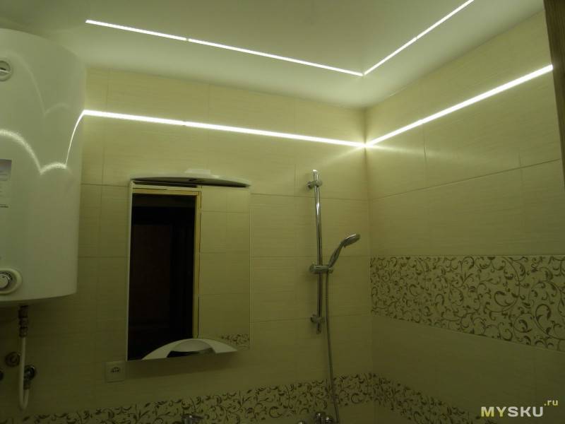 Светодиодное освещение в ванной