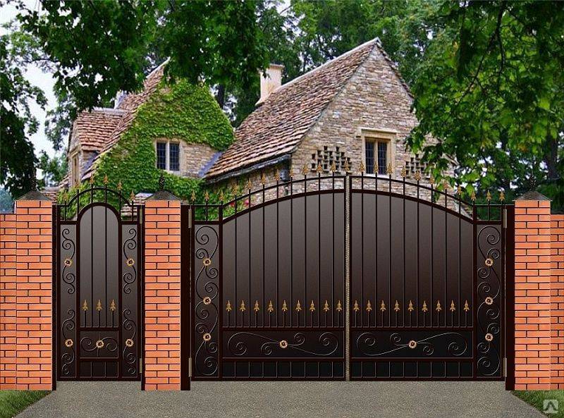 Ворота для частного дома: виды современных конструкций, оформление ворот