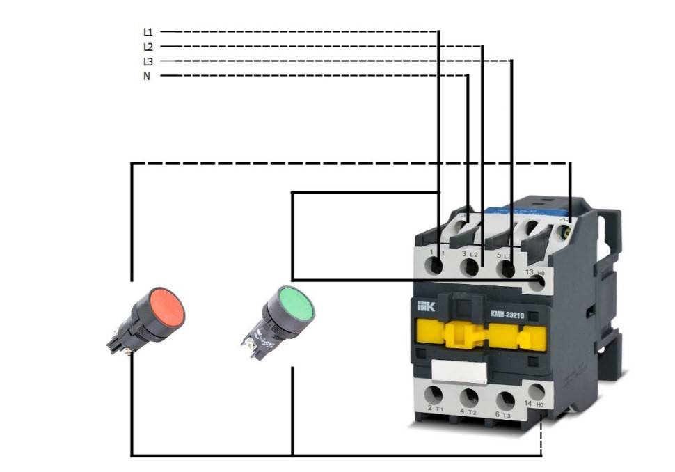 Принцип работы схемы подключения электромагнитного пускателя 380в