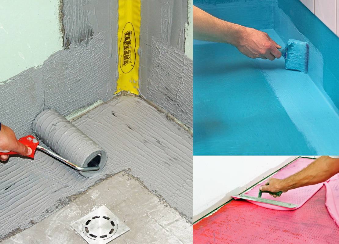 Гидроизоляция ванной комнаты под плитку: что лучше выбрать | онлайн-журнал о ремонте и дизайне