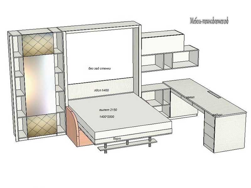 Шкаф-кровать своими руками: чтобы собрать самому в домашних условиях трансформер для малогабаритной квартиры нужно сделать корпус и собрать ложе с механизмом