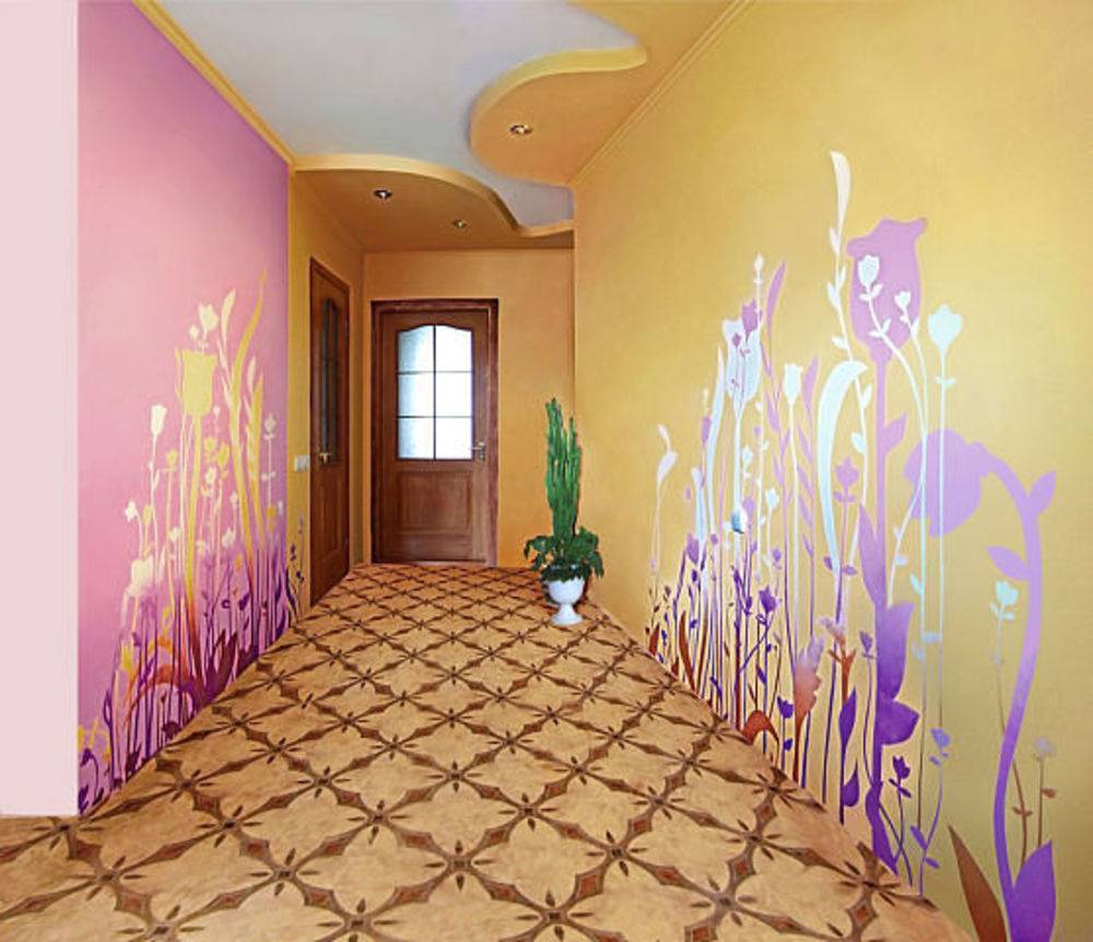 Цвет стен в прихожей: подготовка к покраске и варианты оформления