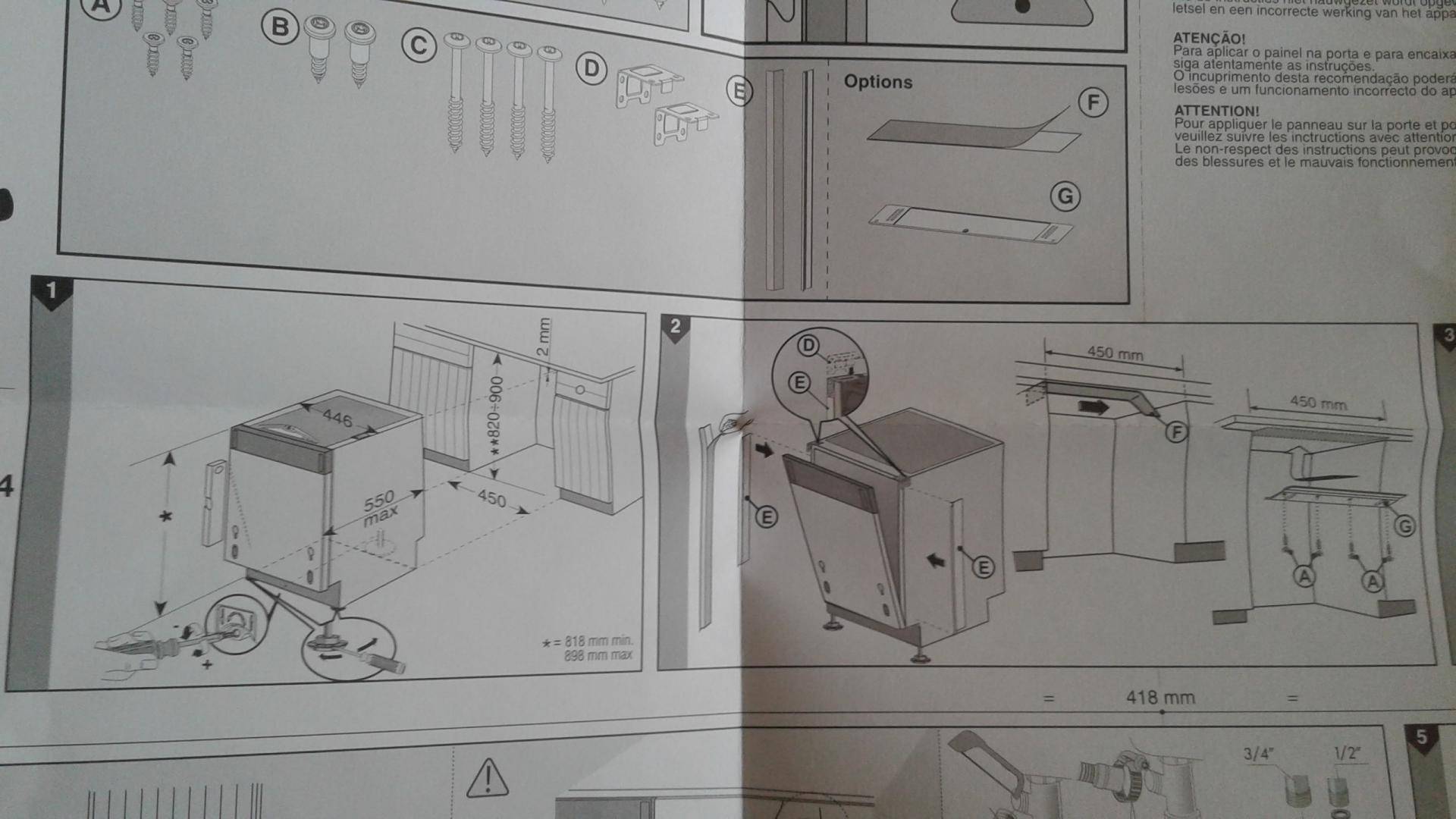 Крепление фасада к посудомоечной машине своими руками: выбор размеров, инструкция