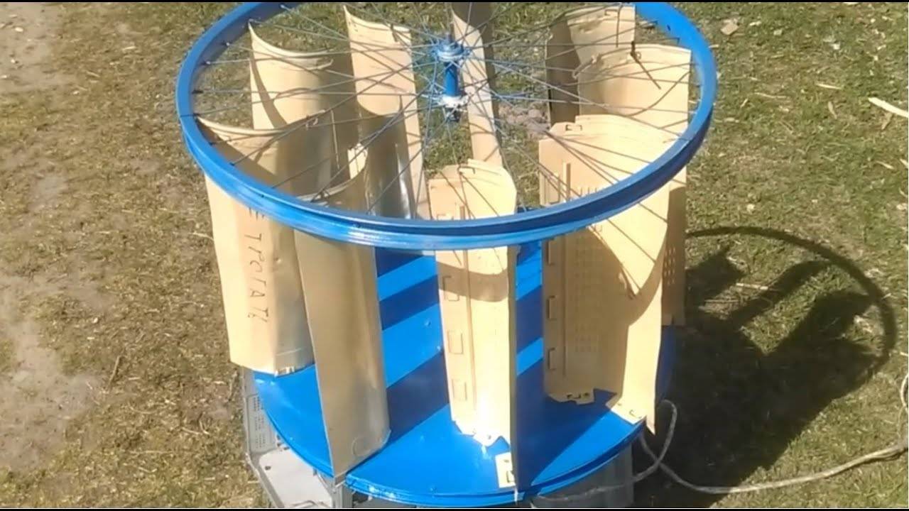 Как самостоятельно изготовить ветрогенератор вертикального типа
