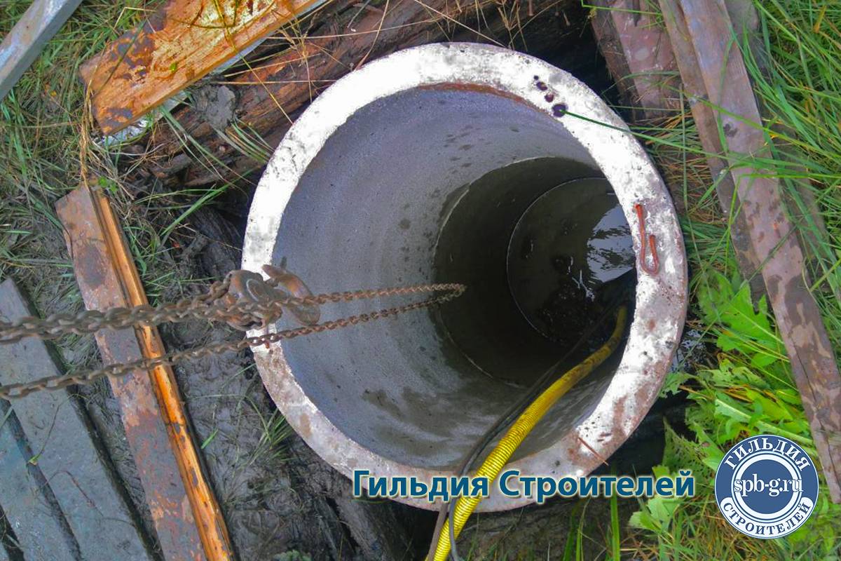 Ремонт колодца из бетонных колец своими руками — канализация