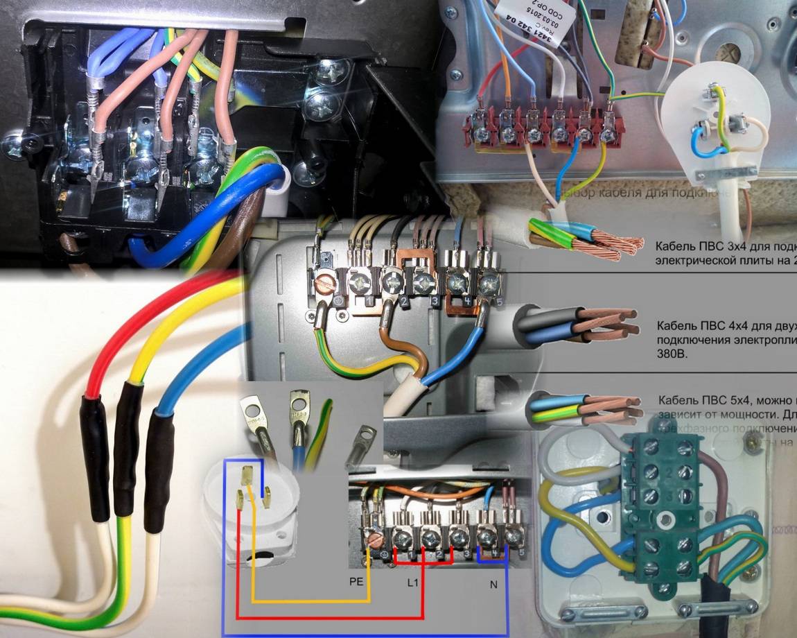 Подключение электроплиты своими руками: правила, способы подсоединения, схемы подключения в зависимости от количества фаз