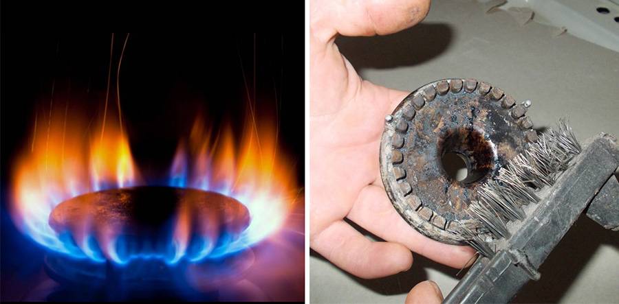 Газовая конфорка и форсунки для плиты: как почистить, когда плохо горит и не идет газ