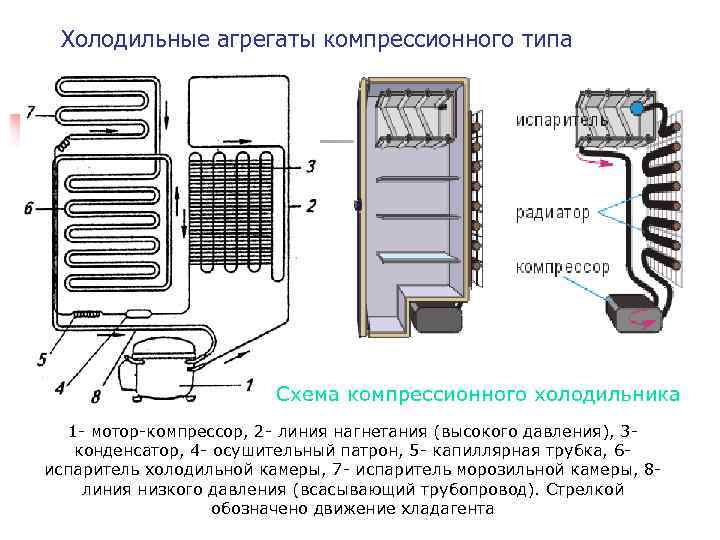 Как работает холодильник: устройство и принцип работы основных типов холодильников - точка j