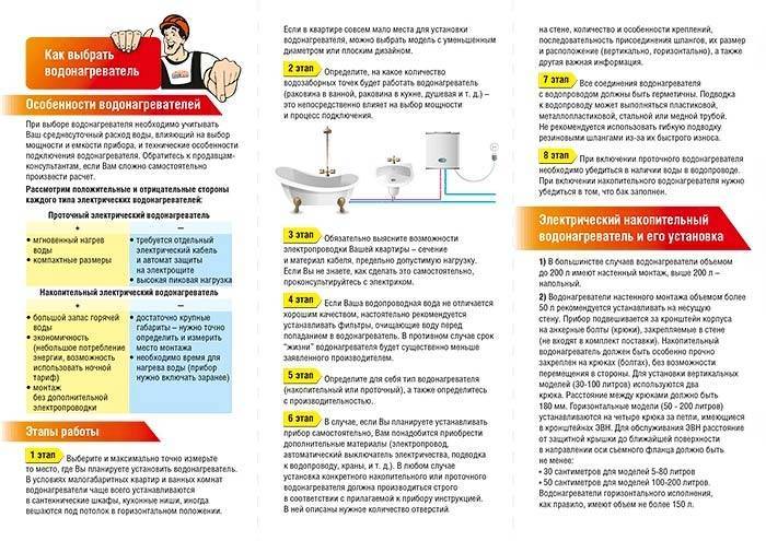 Как пользоваться водонагревателем: основные правила, правильная эксплуатация