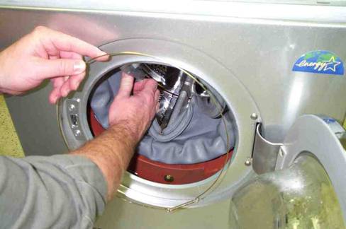 Замена манжеты люка стиральной машины своими руками