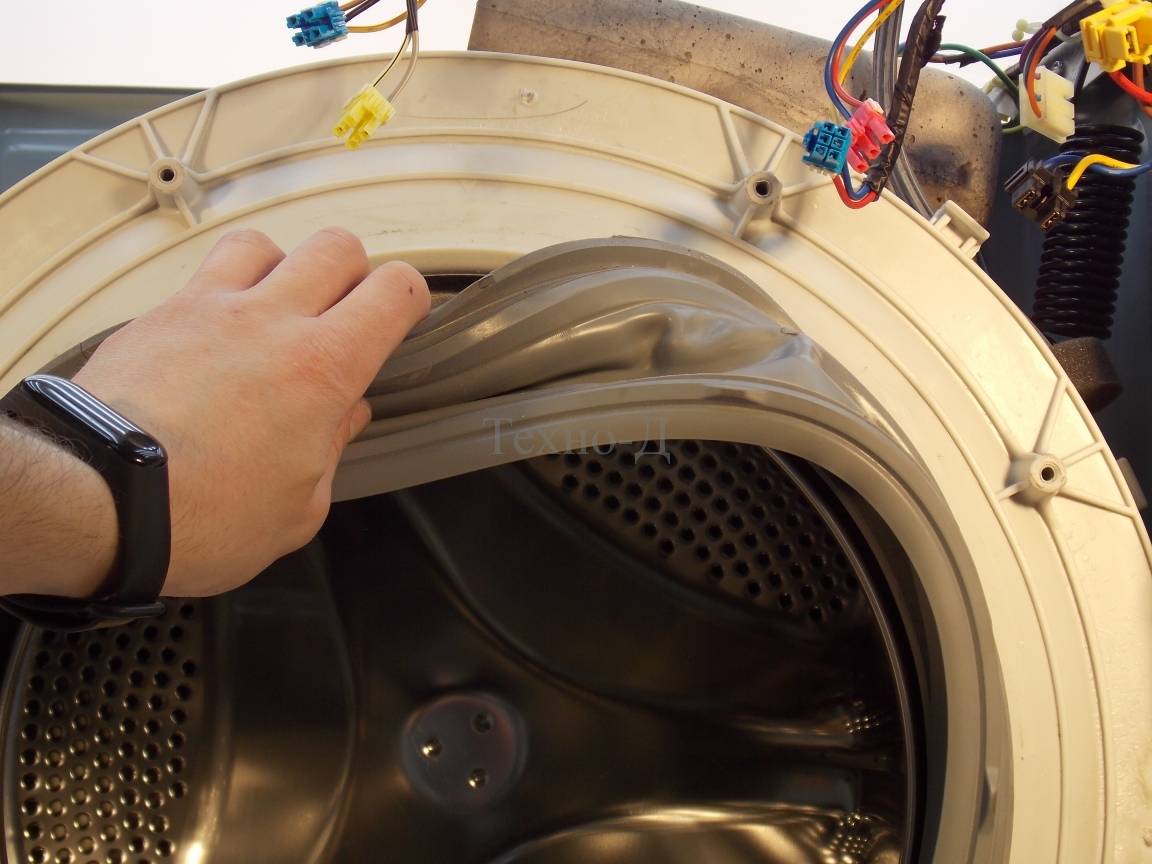 Как снять резинку с барабана стиральной машины: замена уплотнительной манжеты на машинке lg, indesit, samsung