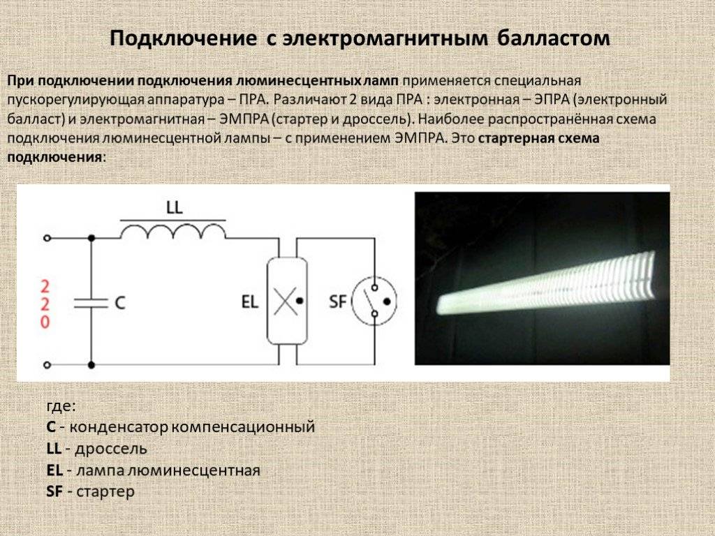 Дроссель для люминесцентных ламп: для чего он нужен, схема подключения, принцип работы