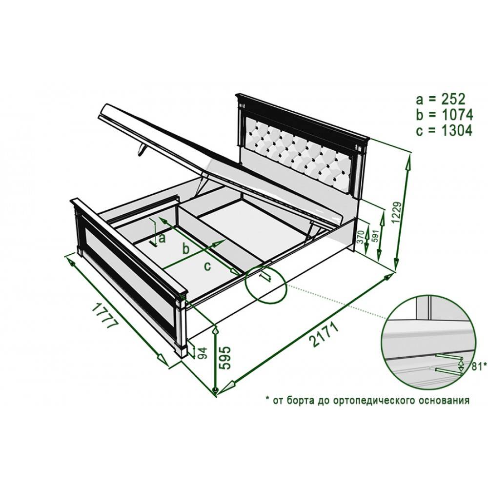 Пошаговая инструкция по изготовлению кровати с подъемным механизмом