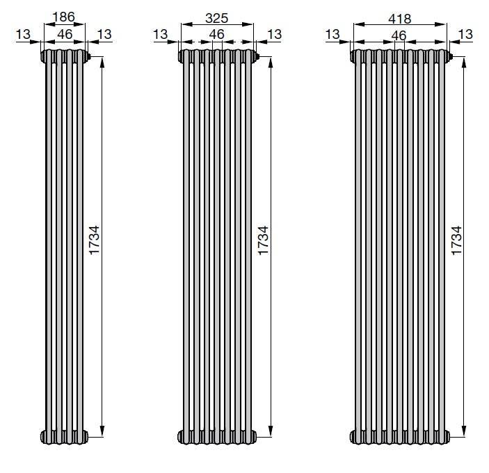Особенности вертикальных радиаторов отопления