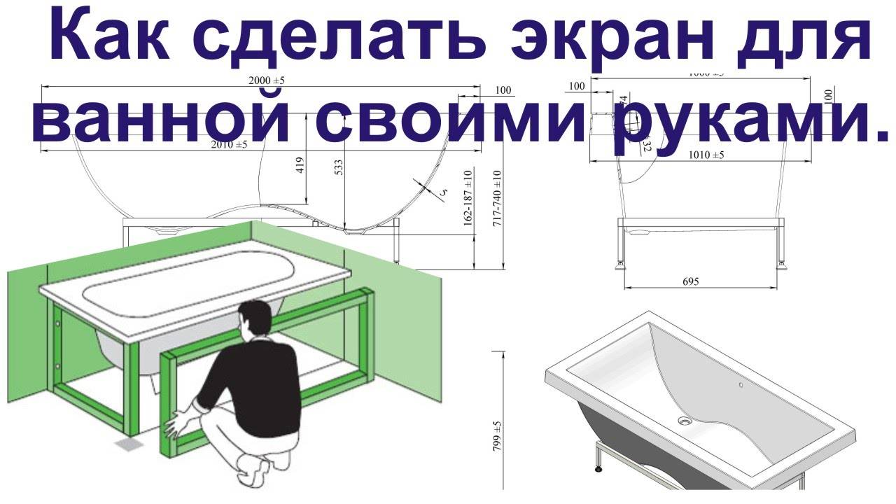 Как установить экран под ванну: раздвижной и пластиковый