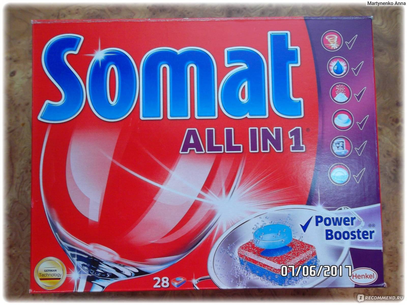 Somat для посудомоечных машин - отзывы